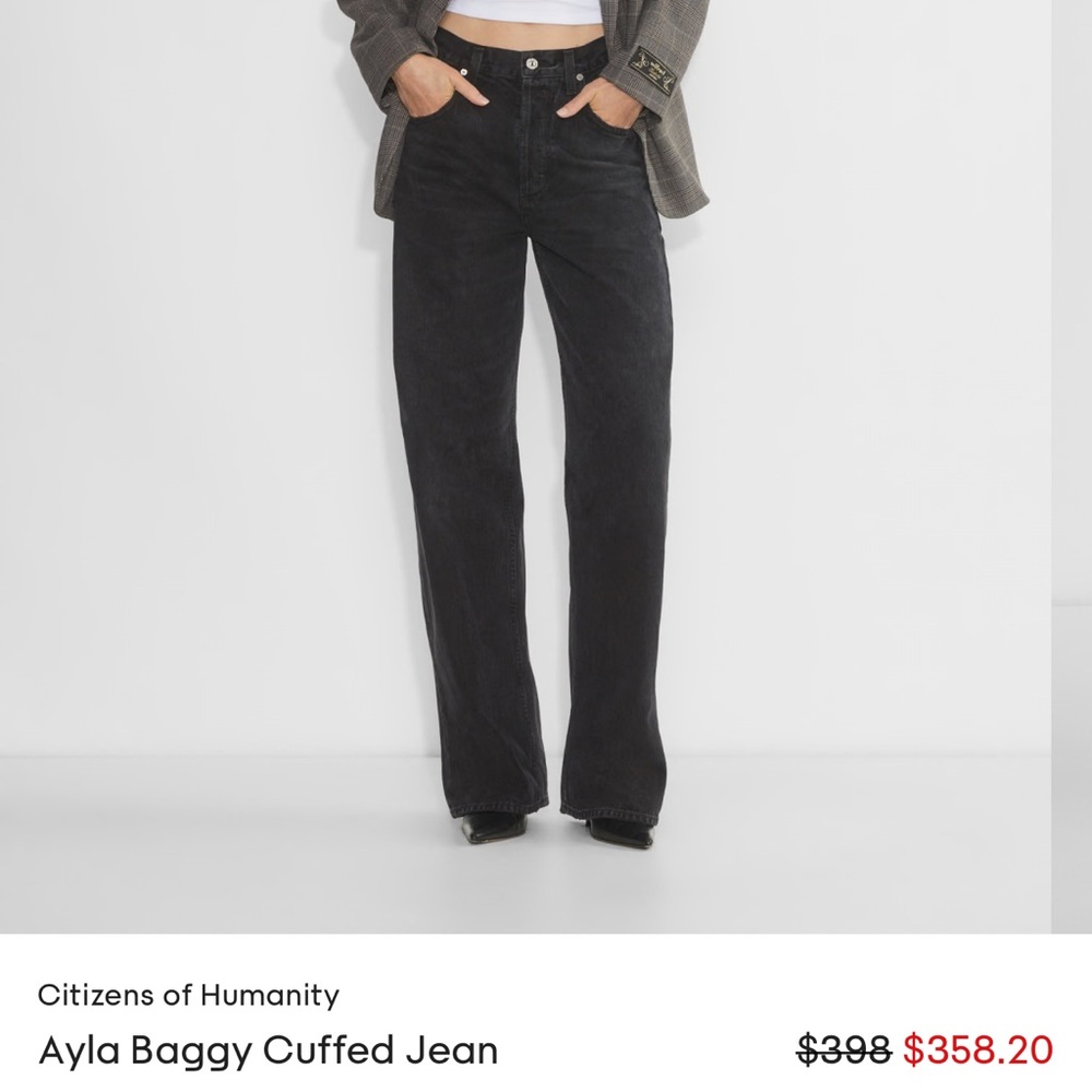 alya cuffed cropped jeans size 28 - bought in november 2024